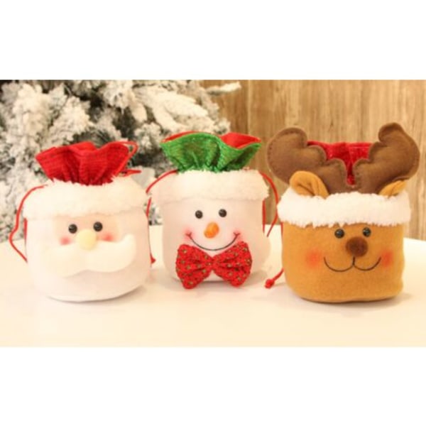 Pak julegaveposer med snøre til julegaver (15 x 18 cm)
