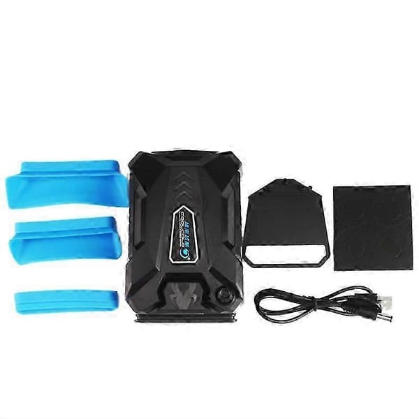 COOLCOLD Vakuum Bærbar Laptop Køler USB Luftkøler Ekstern Udsugningskøleventilator Notebook til 1[ht] black