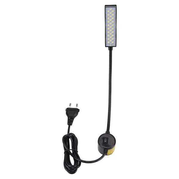 30 LED Symaskinlys med Magnetisk Base Bryter EU Plugg 110-240V