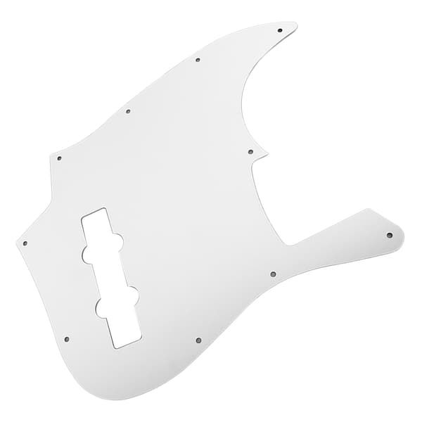 Jazz Bass Guitar Pickguard Front Scratch Plate Aluminiumlegering Sølv