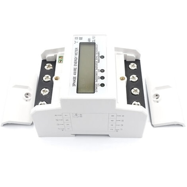Trefaset elektronisk energimåler DTM025 skinne type 3X5(80)A