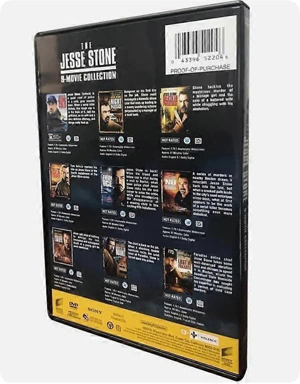 Ny Box Set Jesse Stone 9-Filmers Samling DVD Komplett Serie 5-Disc engelsk versjon