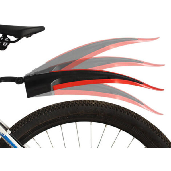 Cykelstänkskärm, MTB stänkskärm fram och bak lera Justerbar Tjocka bredda cykelskärmar Set Mountainbike fram bak