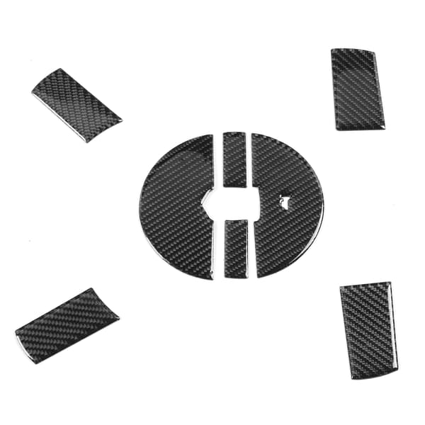 8 st. rattdekorationsknappar i kolfiber, passar Dodge Challenger 2008‑2010B-typ