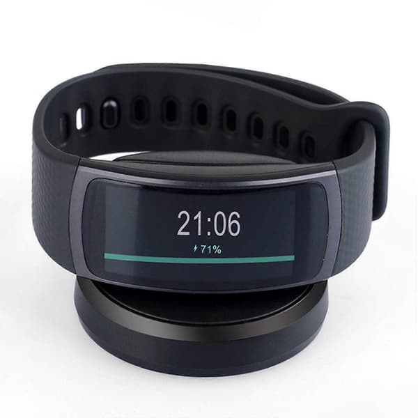 Magnetisk ur oplader base dock til Samsung Gear Fit 2 SM-R360 svart