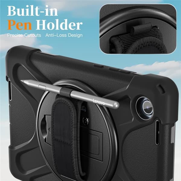 Til Lenovo Tab One Heavy Duty Armor cover / etui Svart black