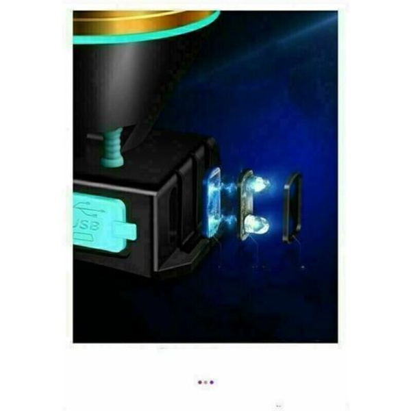 Kraftig pandelampe, USB genopladelig LED hovedlygte -500 meter, 3 lystilstande, let til løb, gåture, camping