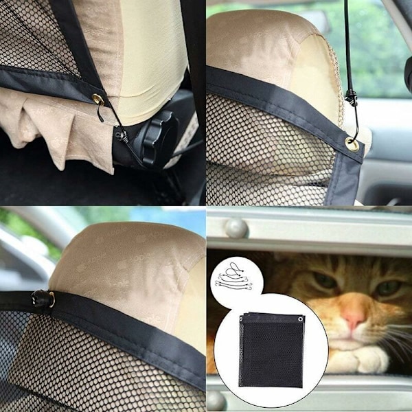 112cm*62cm Black Car Pet Isolation Net Hund Isolation Barrier Net