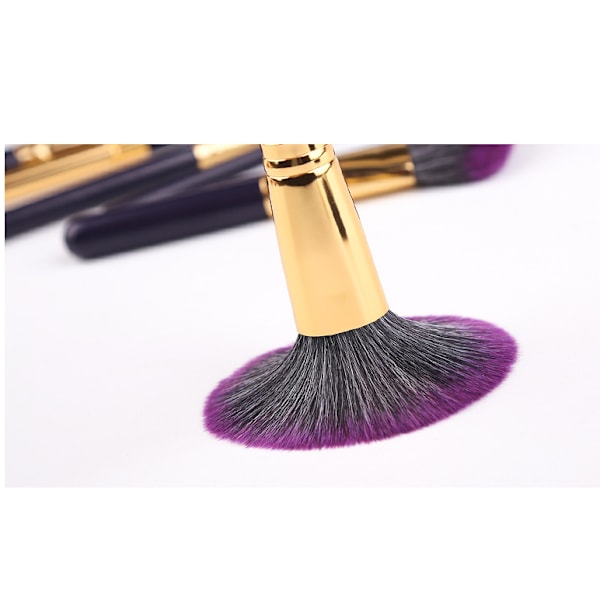 Sæt med 7 Violet begynder make-up børster,