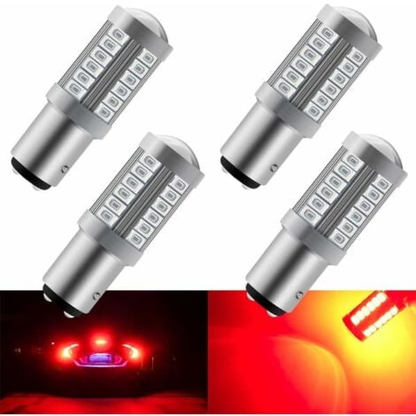 Punainen 1157 BAY15D P21/5W 5630 33SMD Auton LED-polttimot Canbus 900LM Super Kirkas takajarruvalo Sumuvalot Takavalo