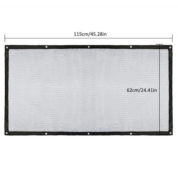 Ecent Bilskydd Nät Pet Net Bil Auto Separation för Hund Katt 115 x 62 cm black