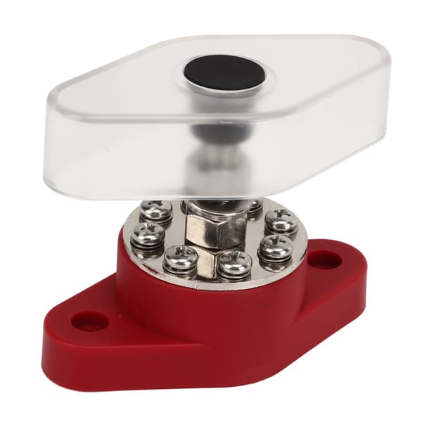 Strømbøsningsblok 8 Terminaler 3/8 tommer Stud DC48V 180A Universal Batteribusbar til Marine RV Båd