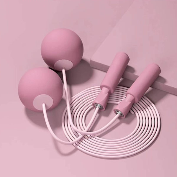 Bärbart Viktat Hopprep för Träning Rosa