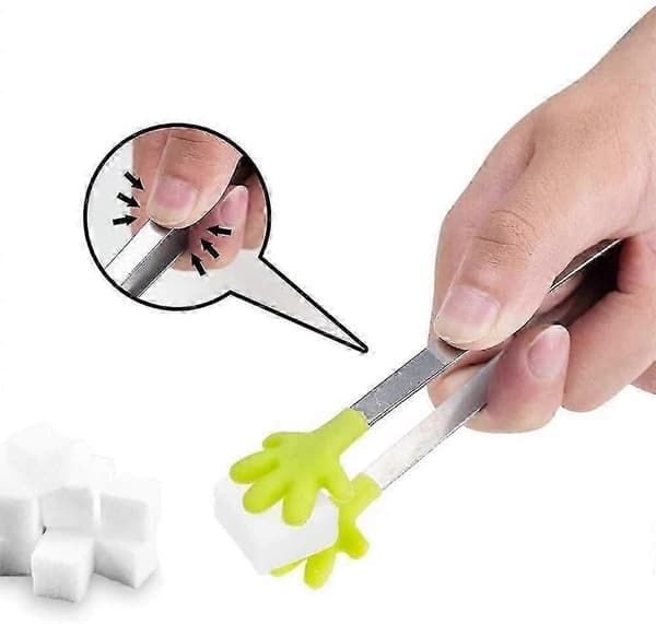 8 stycken minitänger, handformade silikonsockertänger istänger mattänger