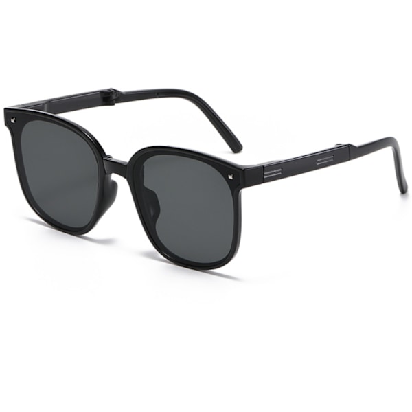 Taitettavat aurinkolasit Aurinkolasit Aurinkolasit miehille ja naisille Spring Leg UV Protection (Jazz Black),
