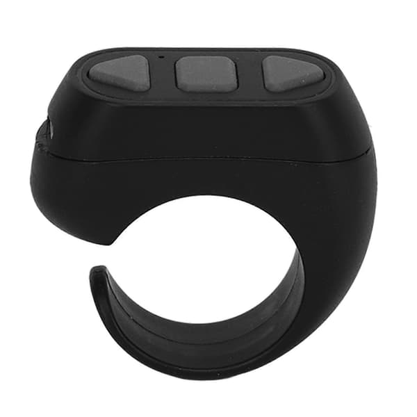 Bluetooth fjernkontrollring - sidevender, selfie, videokontroll for iOS- og Android-enheter