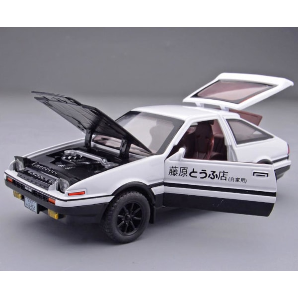 Simulering AE86 billeksak initial D legeringsmodell White