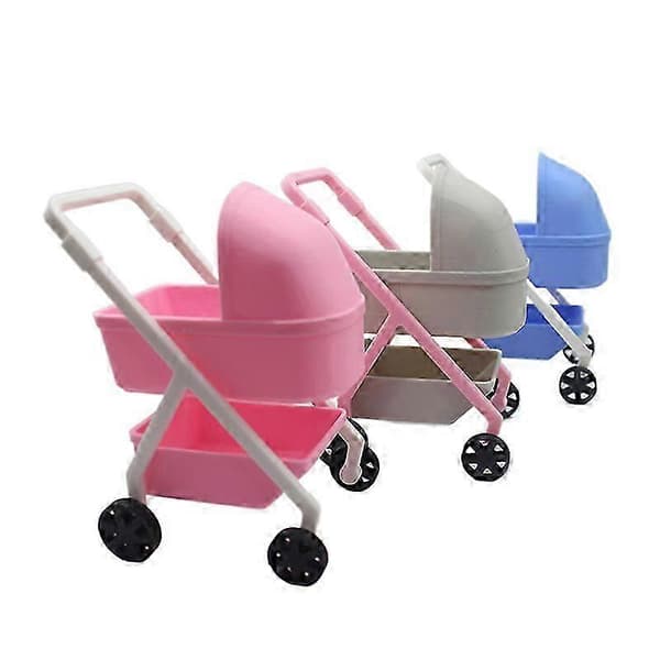 1:12 Dockhus Barnvagn Simulering Mini Babylift Vagn Scendekor Tillbehör Leksaker 2025[ht] Grey