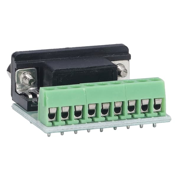 DB9 Terminal Block Breakout Board RS232 RS485 9-Pin Header Skrueforbindelse