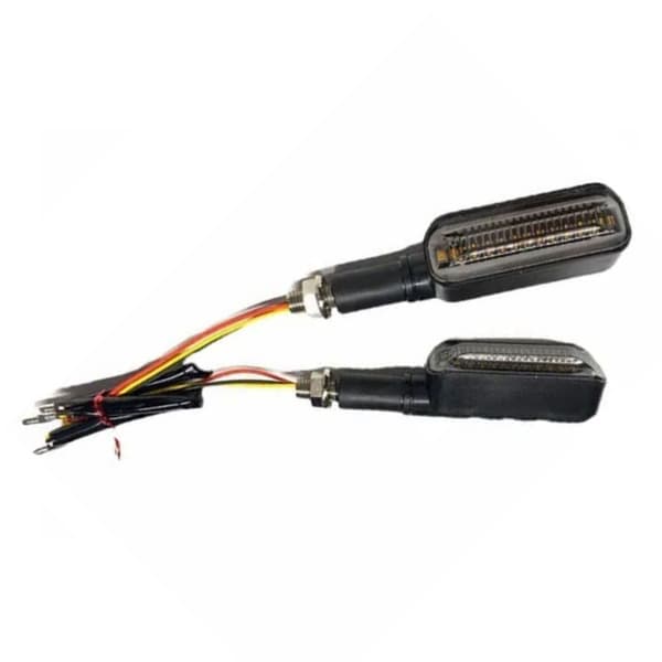 2 STK 12V Motorcykel LED Blinklys Flydende Markeringslys Universal Modifikation