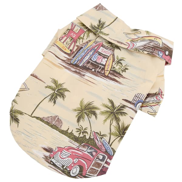 Coola Hawaiisk Hundeskjorte Beige XL
