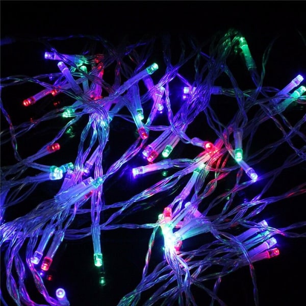 20M 200LED Garland Christmas Fairy LED String Light Vedenpitävä 220V LED (Monivärinen, 20M 220V) EU-pistoke, sisä- ja o.