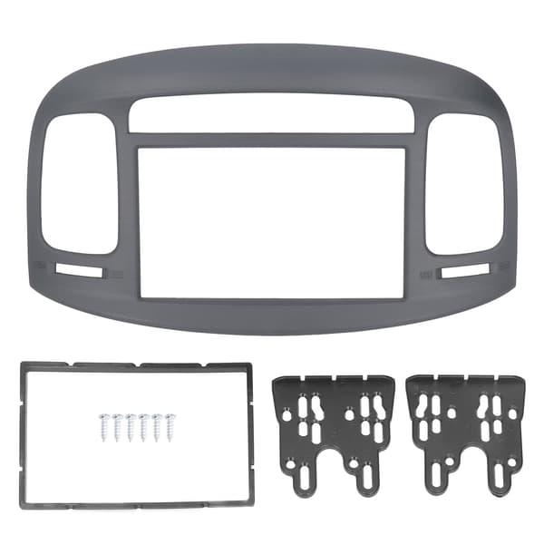 2DIN Bilstereo Radio Facia Instrumentbræt Panel DVD Ramme ABS Udskiftning til Accent 2009‑2012