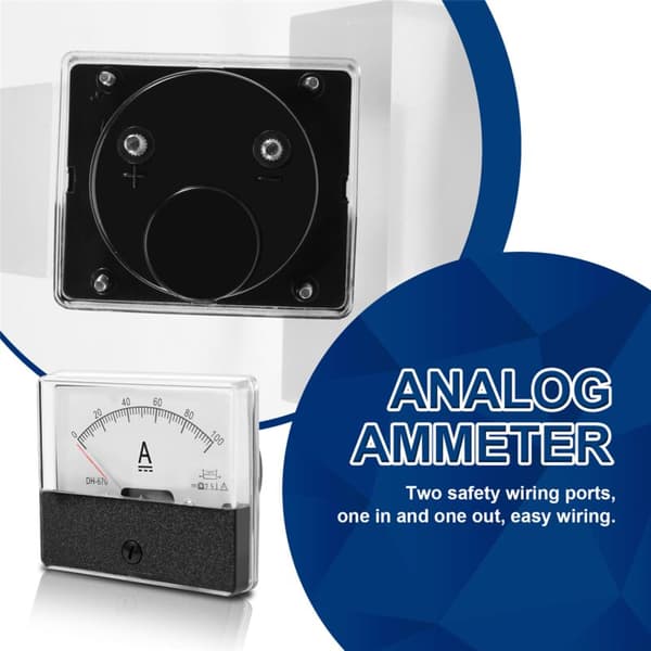 Amperemeter Måler Ampere Måler DC-100A -670[ht]