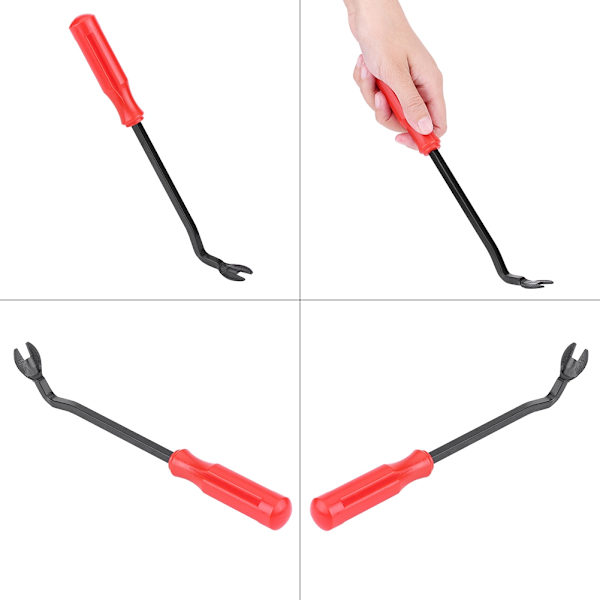 Bilstøvsdækslet Trim Clip Panel Glasfjernelse Polstring Fjernelse Trækker Fastgør Pry Tool 225mm