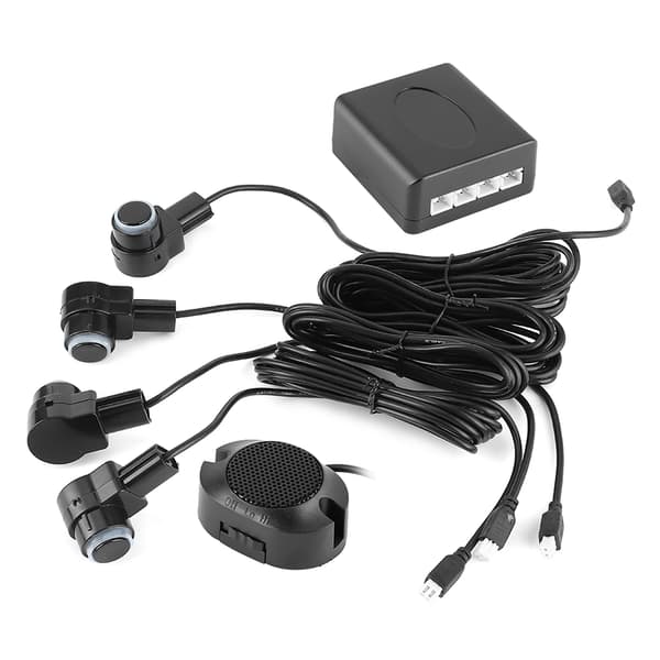 Intelligent Parkeringsassistent System 4 Sensor Bil Auto Revers Radar 65dB Sommer Varslingssett