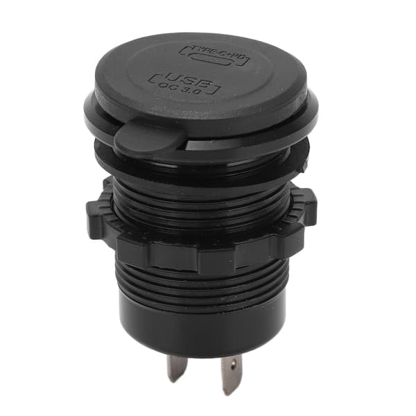 USB Billader Vanntett Dobbel Port Hurtigladeadapter 12V 24V