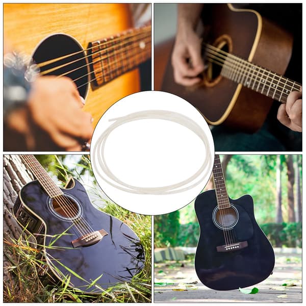 Gitar Kantlist Hvit Perle Dekorativ Linje Instrumenttilbehør