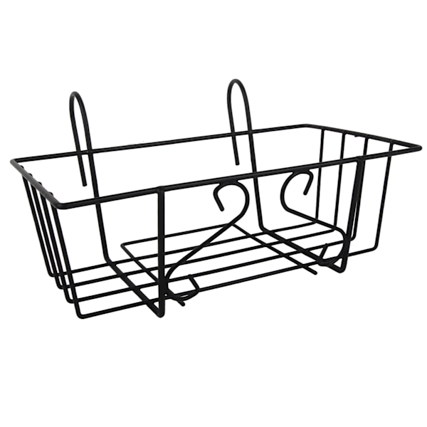 Rektangulær Plantestativ for Balkong - Blomsterpotteholder for Rekkverk
