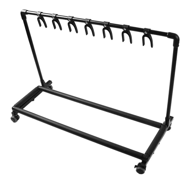 Metall EVA Multi Gitarrställ med Hjul för Butiksdisplay FL 17W