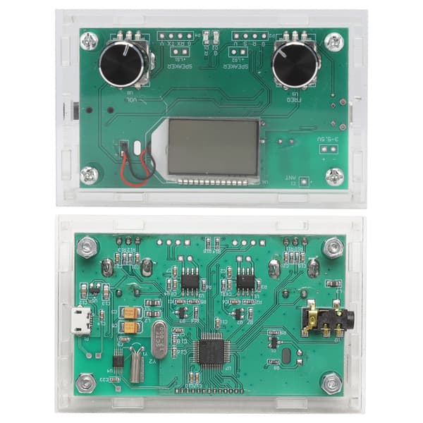 Grønn DSP & PLL Digital Stereo Frekvensmodulasjon FM Radio Mottakermodul 3.0-5.0V 500mW