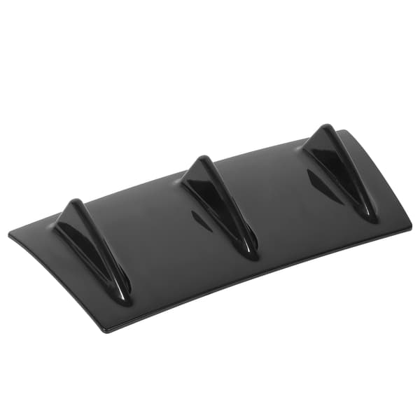 Bagkofanger Læbe Diffuser Spoiler Vejrbestandig Blank Sort Universal Bilmodifikation 3 Finner