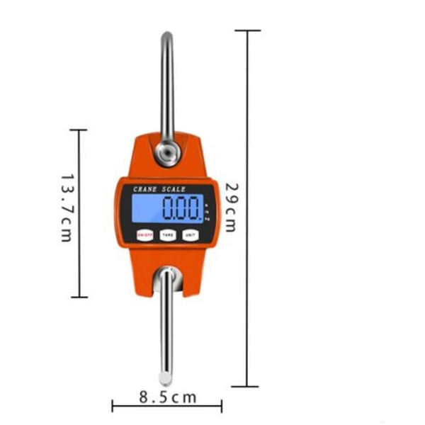 300 kg bærbar kranskala Industriel skala Micro metal krogskala, krogskala bærbar krogskala, Mini bærbar digital