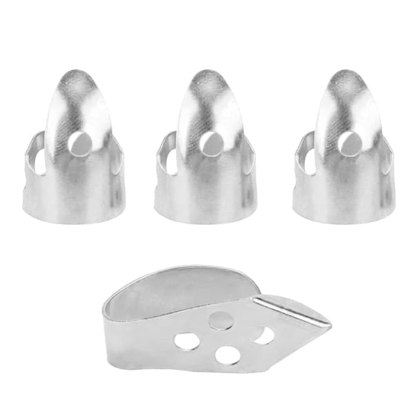Metall Plektrum 3 Delar Silver Gitarrtillbehör