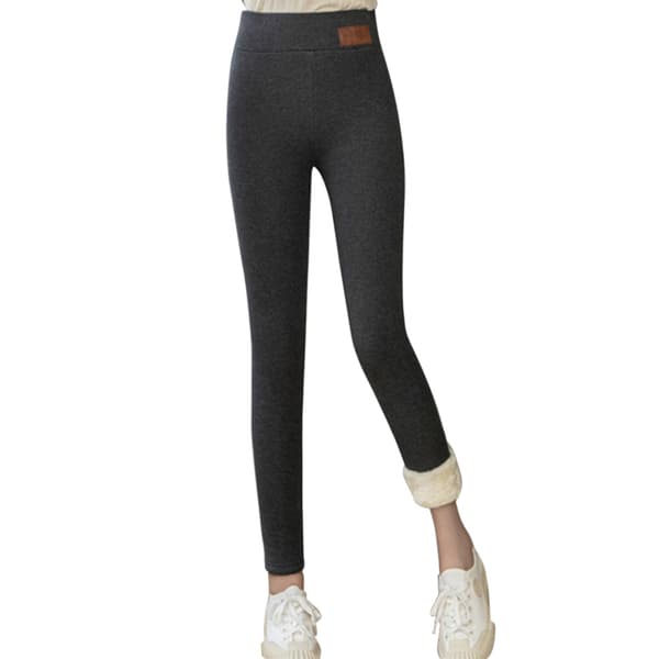 Supertjocka Kashmir Leggings Vinter Hög Midja Varma Byxor för Kvinnor