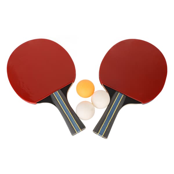 REGAIL Ping Pong Paddle Set Bärbart bordtennisset med bärväska 2 racketar 3 bollar blå