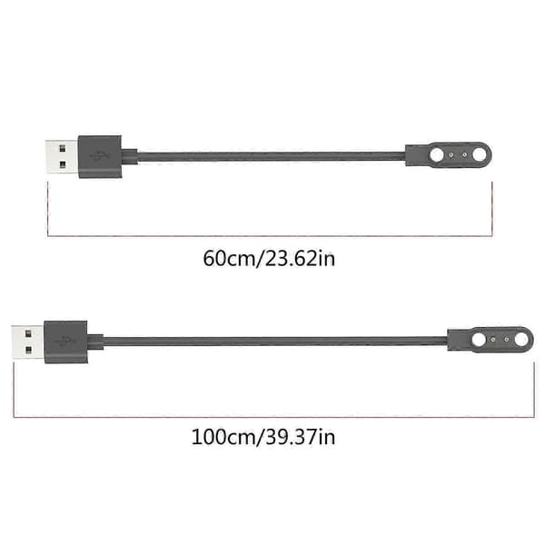 Sort Colmi C81 Smartwatch Kompatibel Stærk Magnetisk USB Opladerkabel White