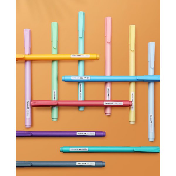 Morandi färg gel penna färg hand konto penna student brevpapper penna (Ruixiang gel penna full nål tub 0,5 (macaron) (0,5 mm)),