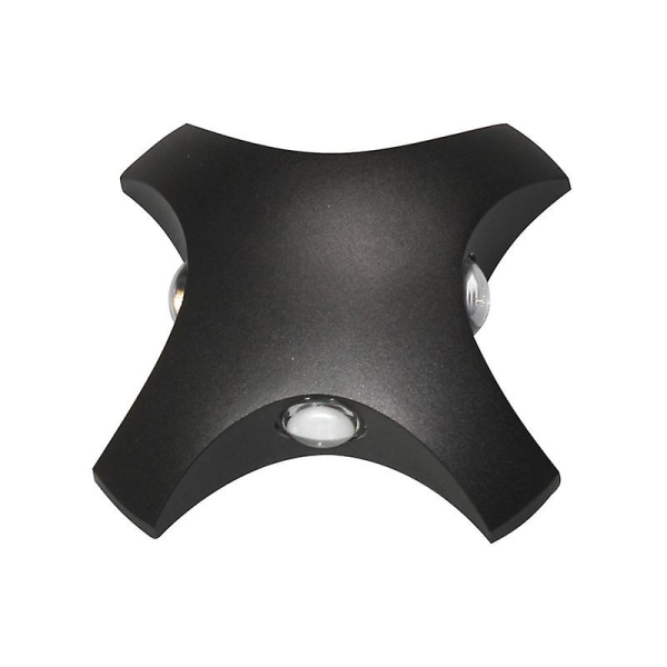 LED utomhusvägglampa (4 strålar)