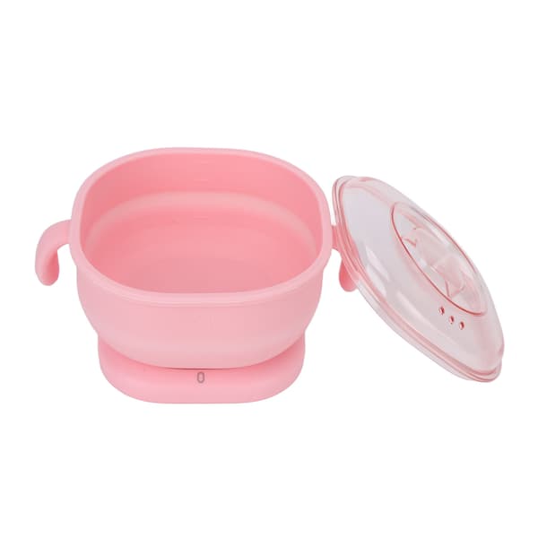 Silikon Voksvarmer 400ml Kapasitet Rask Oppvarming Hårfjerning Rosa EU Plugg 220-240V