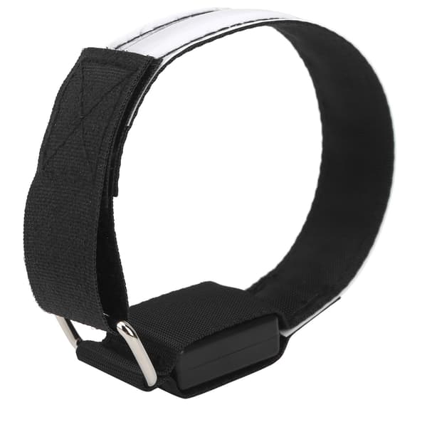 LED Lysende Armbånd Refleks Sport Belte Hvit for Utendørs Nattløping