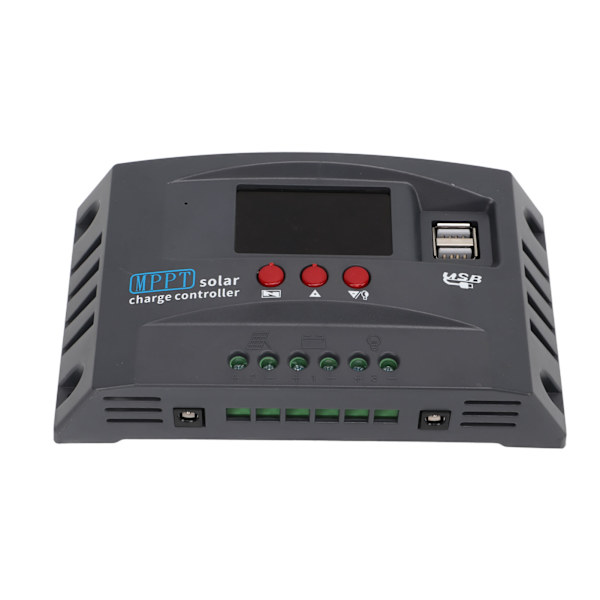 MPPT Solar Charge Controller 12V 24V 10A Automatisk Smart Justering til Solcelleanlæg