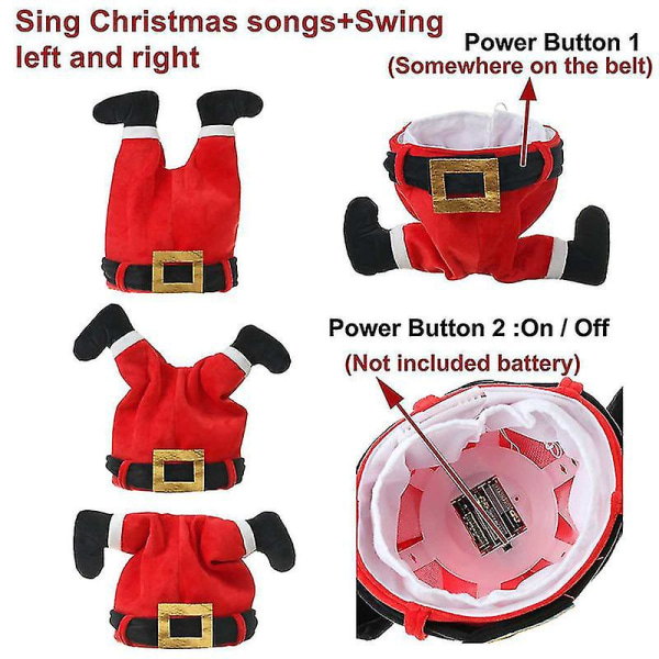 Rolig Prank Electric Christmas Hat Electric Christmas Doll