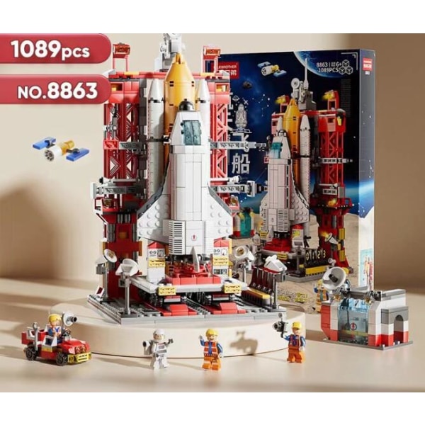rumfærge byggeklodser samlet børns legetøj G