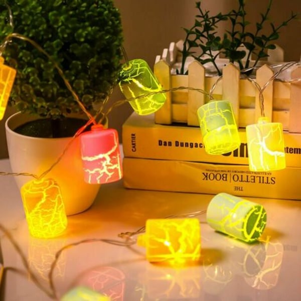 Cisea Utendørs String Lights Dekorative LED String Lights Innendørs Utendørs 3M String Lights Multicolor IP44 Vanntett Balc