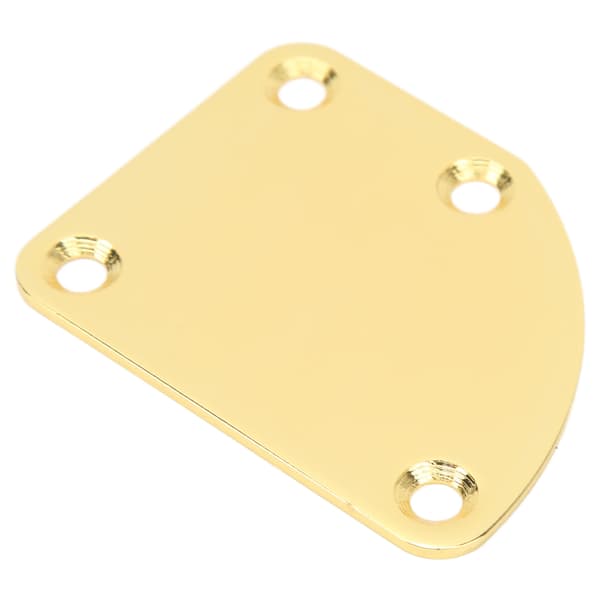 Gitarrhalsplatta 4 Hål Böjd Enkel Installation Anti-Rep Guld Elgitarr